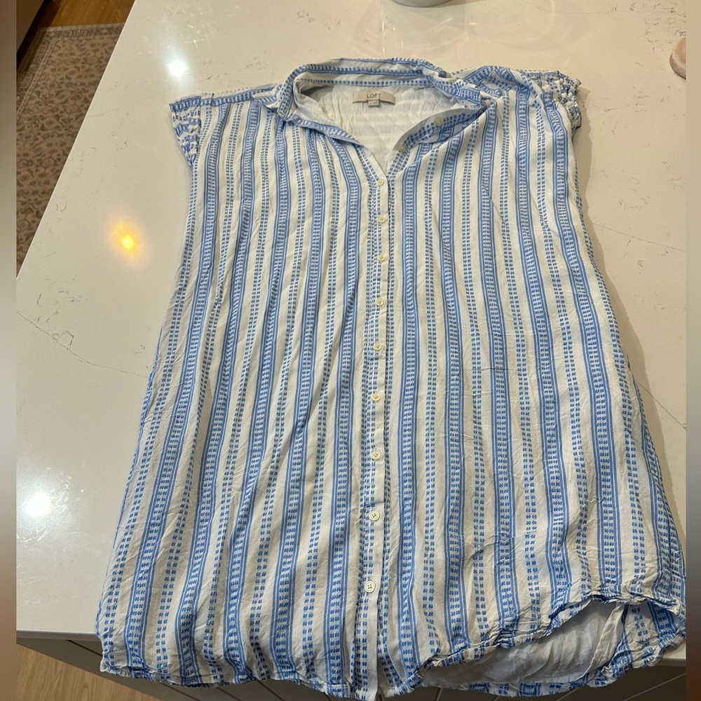 Loft Mid-Length button down dress